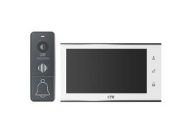 CTV-DP4707IP Комплект  IP видеодомофона  в одной коробке (вызывная панель CTV-D4000FHD цв. графит и  монитор CTV-M4707IP)